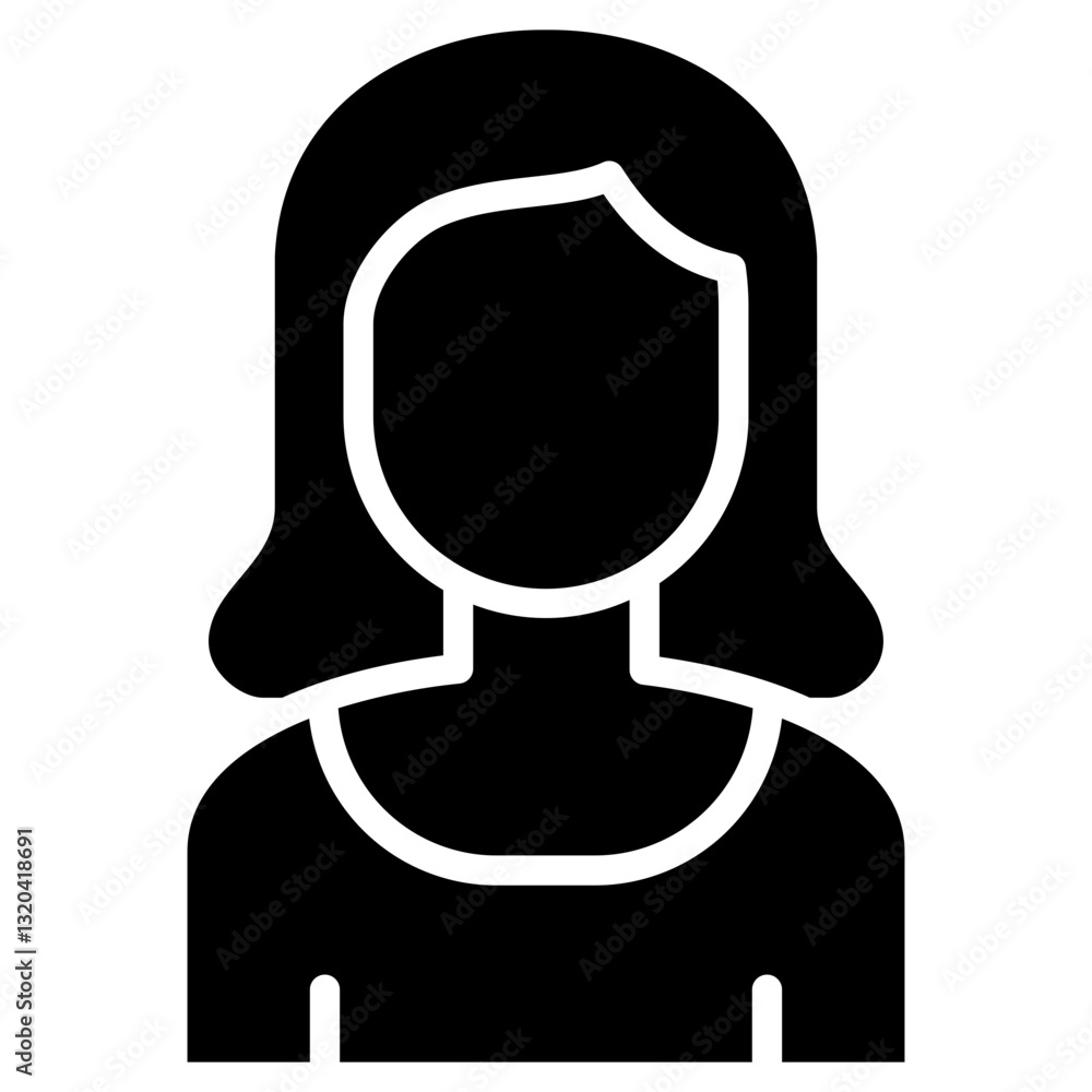 Obraz premium Woman Icon