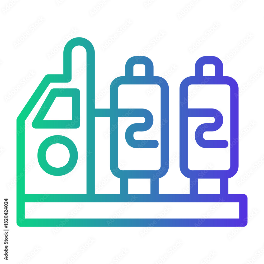 textile Line Gradient Icon