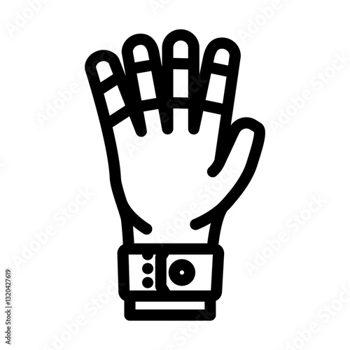 neoprene gloves water trip tourism line icon vector illustration