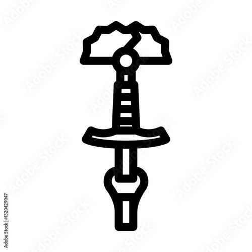 camming devices cams line icon vector illustration