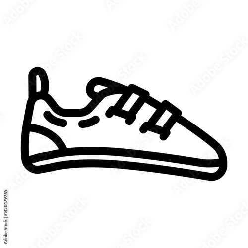 shoes rock climbing line icon vector illustration