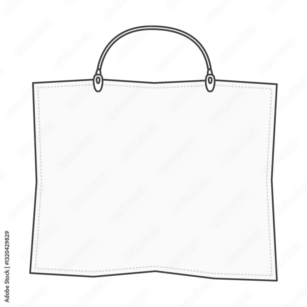 歯科で患者に使われる、衛生的・白色の歯科エプロン（不織布・紙・使い捨て・ディスポーザブル）のイラスト