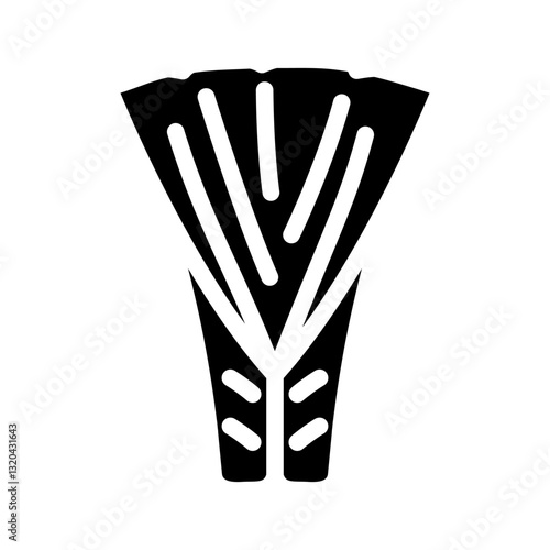 sleeping bag quilt glyph icon vector illustration