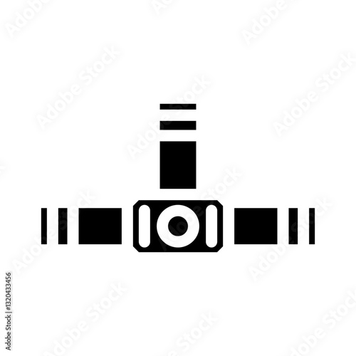 headlamp ultralight hiking glyph icon vector illustration