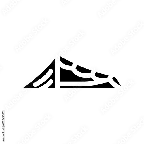 ultralight tent glyph icon vector illustration
