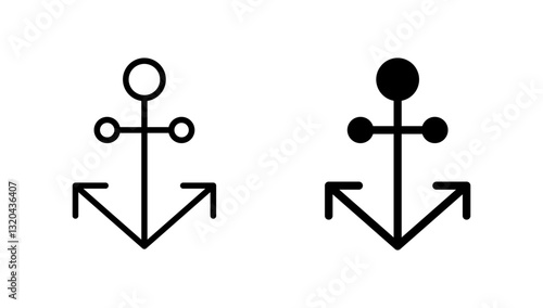 Anchor icon vector. Anchor sign and symbol. Anchor marine icon.