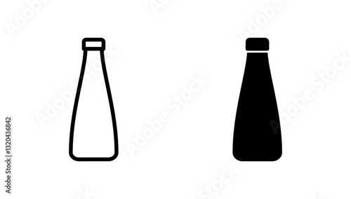 Bottle icon vector. bottle sign and symbol
