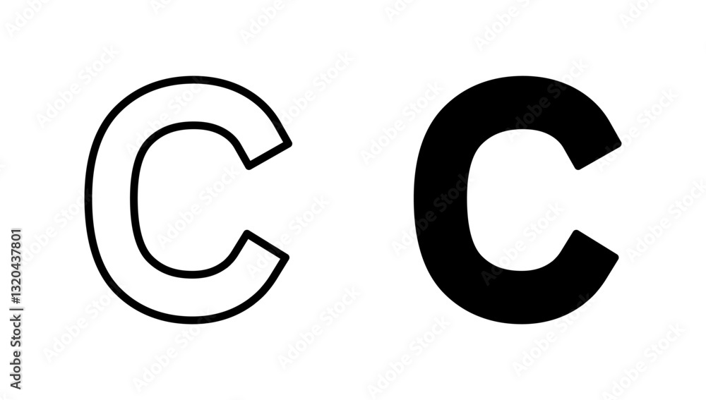 Copyright icon vector. copyright sign and symbol Copyright icon vector. copyright sign and symbol