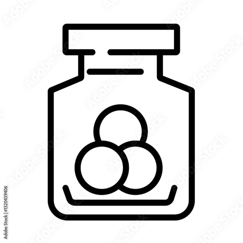 candy jar vector icon