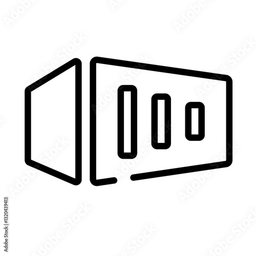 storage building vector icon