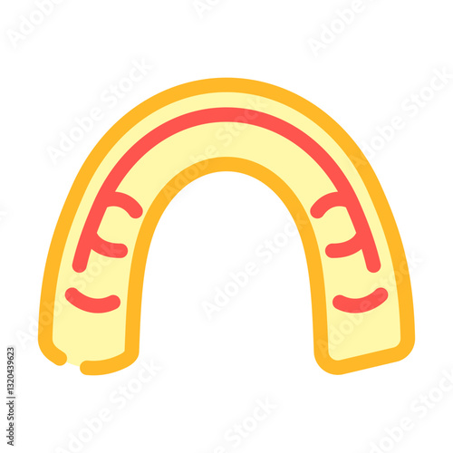mouth guard orthodontist color icon vector illustration