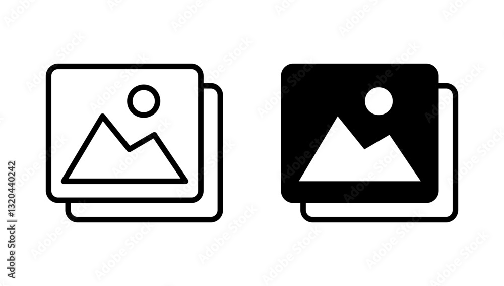 Picture icon vector. photo gallery sign and symbol. image icon Picture icon vector. photo gallery sign and symbol. image icon