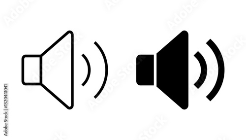 Speaker icon vector. volume sign and symbol. loudspeaker icon. sound symbol