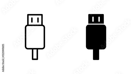 Usb icon vector. Flash disk sign and symbol. flash drive sign.