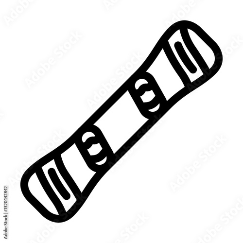 sport snowboard line icon vector illustration