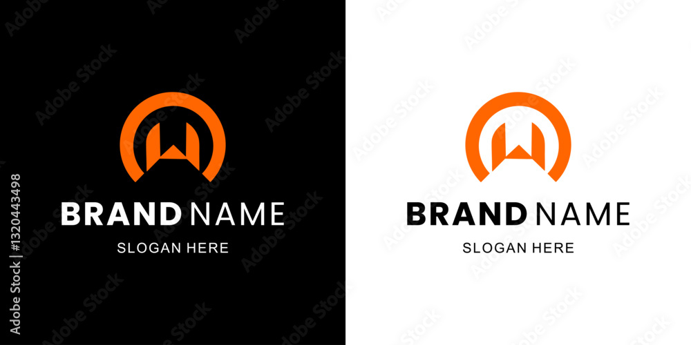 Fototapeta premium Creative W Letter Logo with Abstract, Illustration, Design Inspiration, Vector, Icon