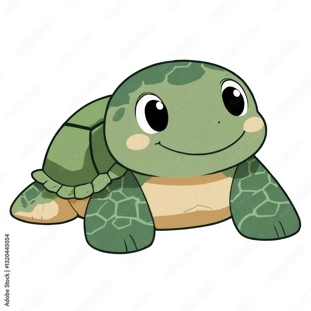 Cute turtle plush toy with soft, cuddly design and friendly expression Cute turtle plush toy with soft, cuddly design and friendly expression