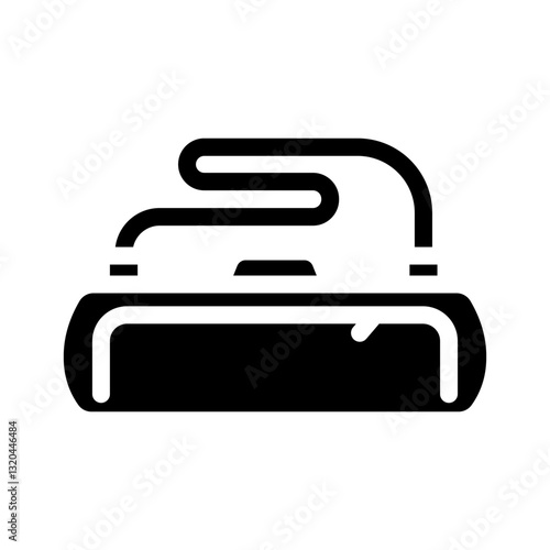 bag snowboard glyph icon vector illustration