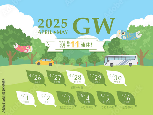 2025年　ゴールデンウィーク日程