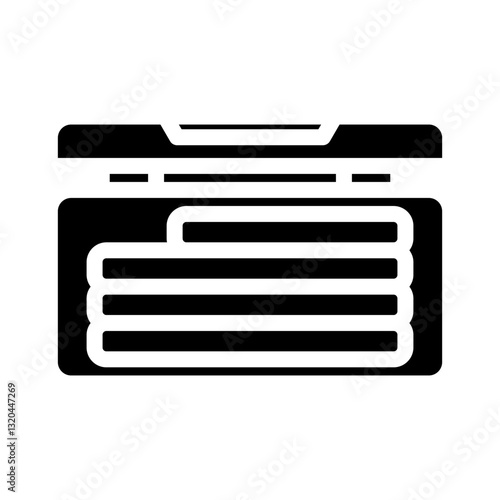 orthodontic wax orthodontist glyph icon vector illustration