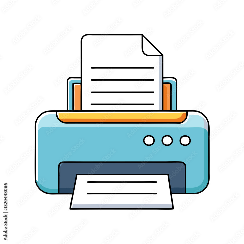 printer icon on square internet button printer icon on square internet button