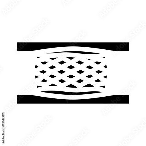 coronary stent cardiology glyph icon vector illustration