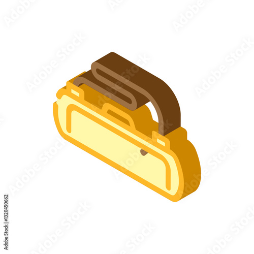 bag snowboard isometric icon vector illustration