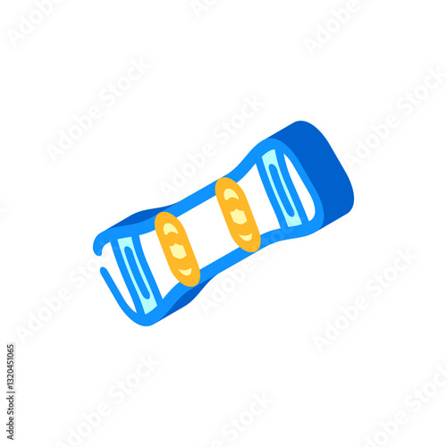sport snowboard isometric icon vector illustration