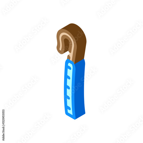 angiography catheter cardiology isometric icon vector illustration