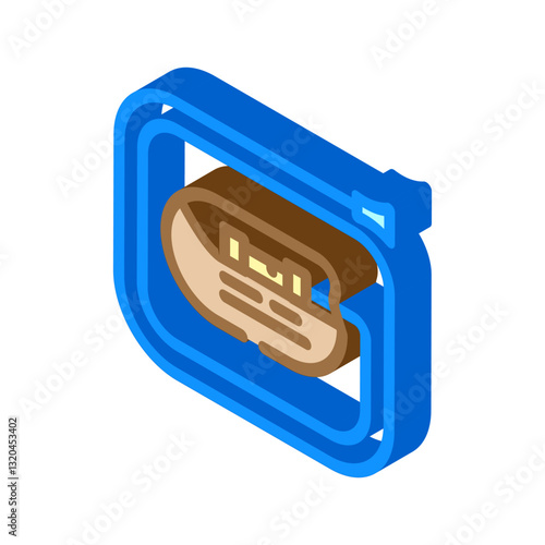 pacemaker cardiology isometric icon vector illustration