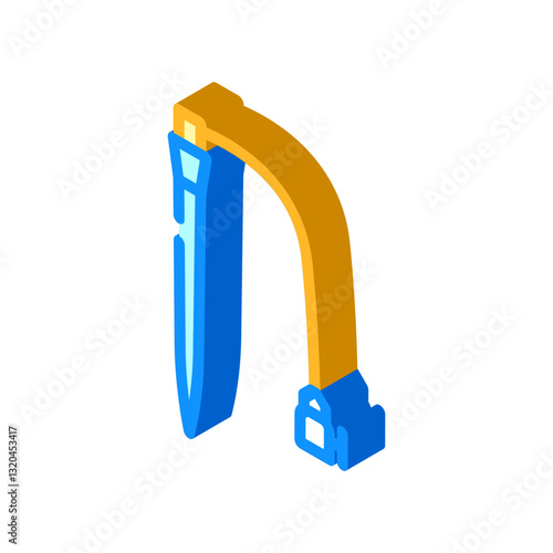 cardiac catheter cardiology isometric icon vector illustration