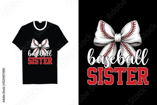 BASEBALL SISTER T-SHIRT DESIGN