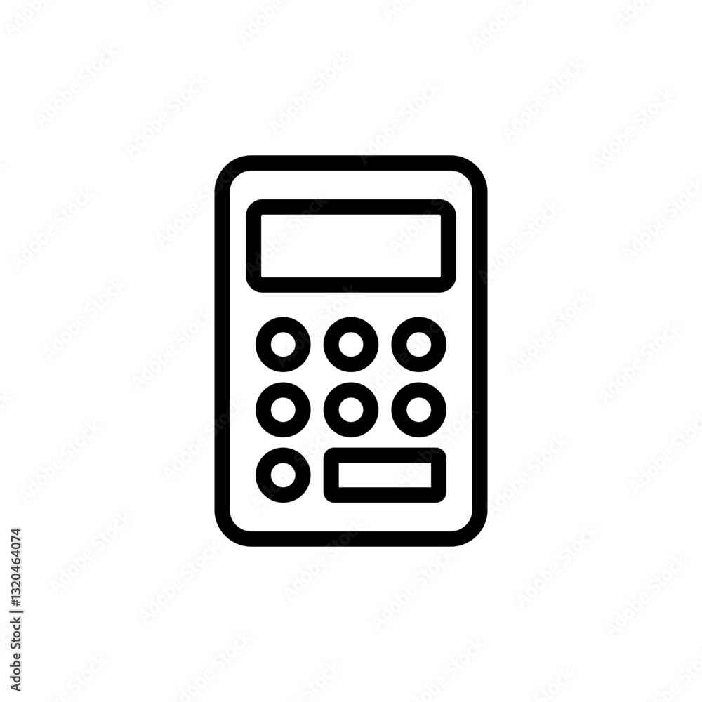 Calculator icon vector illustration. Accounting calculator sign and symbol. Calculator icon vector illustration. Accounting calculator sign and symbol.
