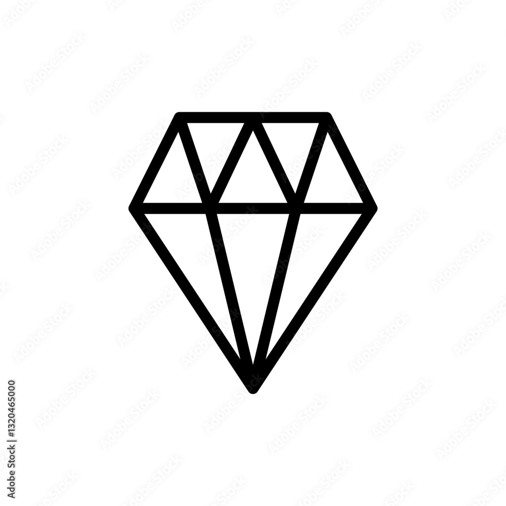 Diamond icon vector illustration. diamond gems sign and symbol Diamond icon vector illustration. diamond gems sign and symbol