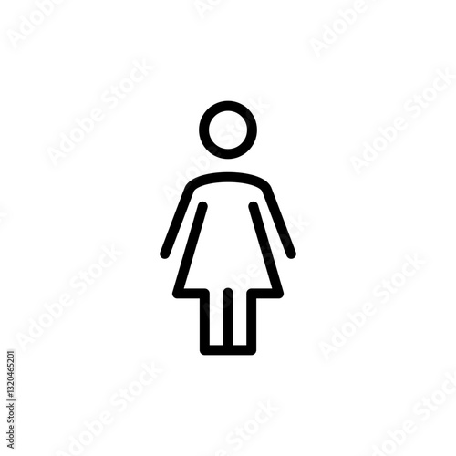 Female icon vector illustration. woman sign and symbol