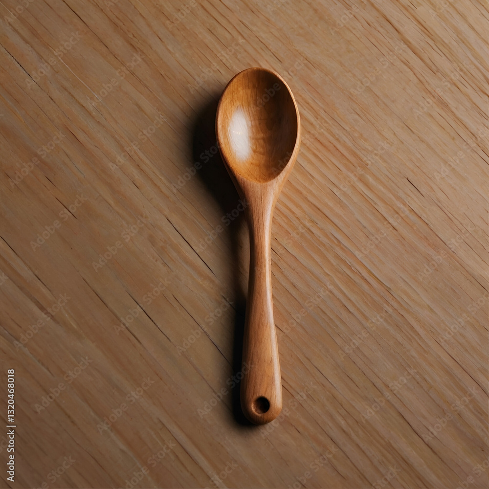 wooden spoon on a wooden background wooden spoon on a wooden background