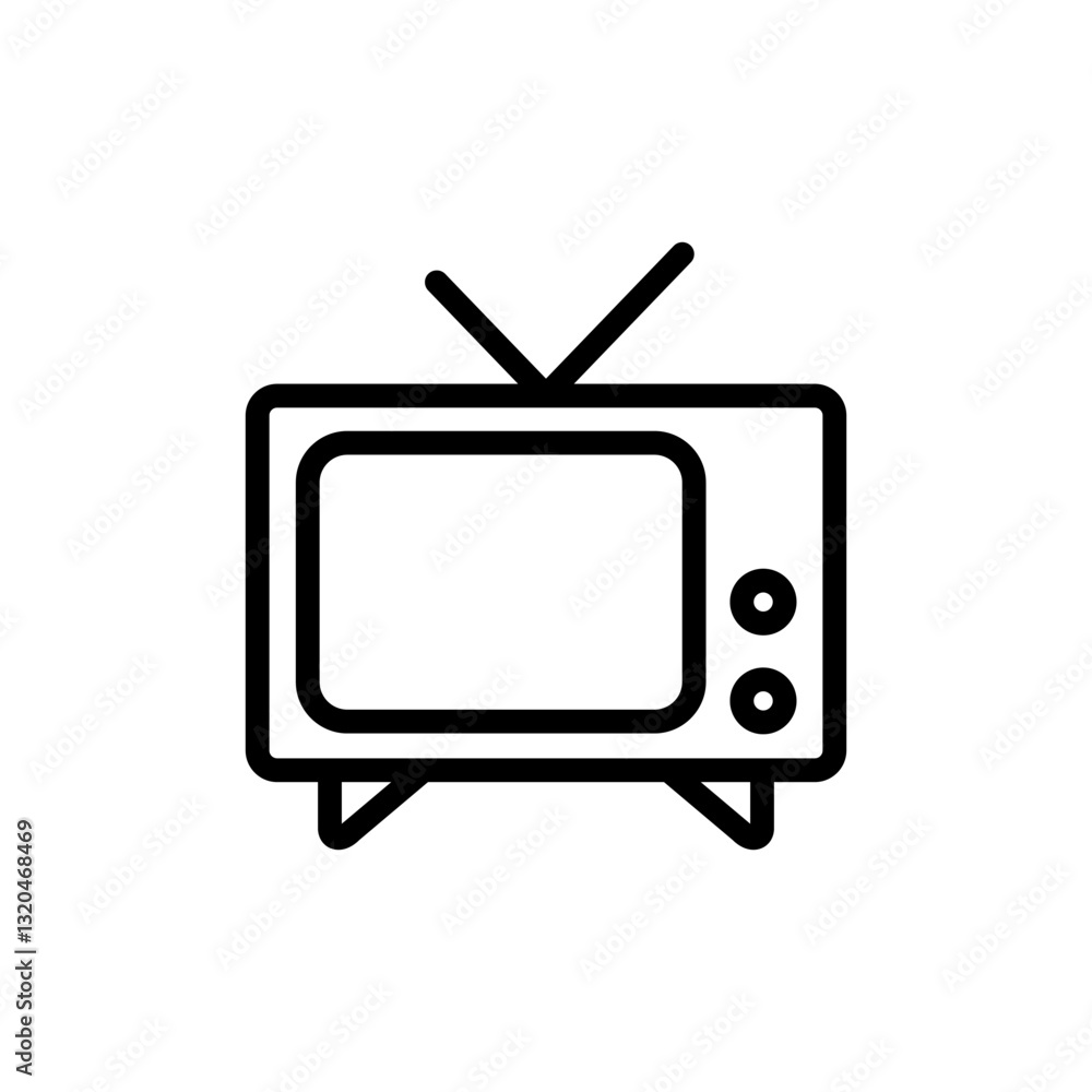 Tv icon vector illustration. television sign and symbol Tv icon vector illustration. television sign and symbol