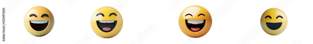 Collection of happy cheerful and joyful cartoon emoji faces and icons expressing positive emotions and reactions Ideal for digital communication social media branding and user interface design Collection of happy cheerful and joyful cartoon emoji faces and icons expressing positive emotions and reactions Ideal for digital communication social media branding and user interface design