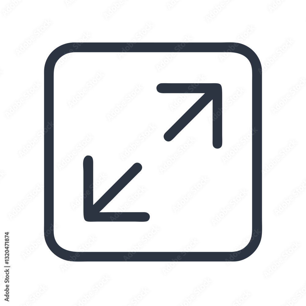 Expand icon with diagonal arrows Expand icon with diagonal arrows