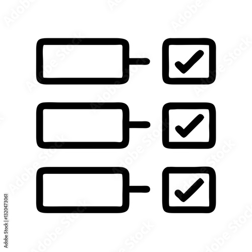 Bullet point list with checkmarks