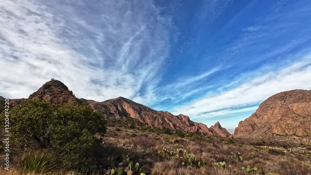A scenic drive through the Chisos Basin of Big Bend National Park in the Chihuahuan desert of west Texas. A scenic drive through the Chisos Basin of Big Bend National Park in the Chihuahuan desert of west Texas.