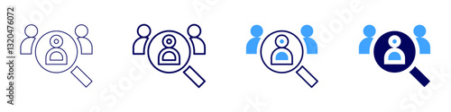 Search snippet​ icon in 4 different styles. Thin Line, Line, Bold Line, Duotone. Duotone style. Editable stroke