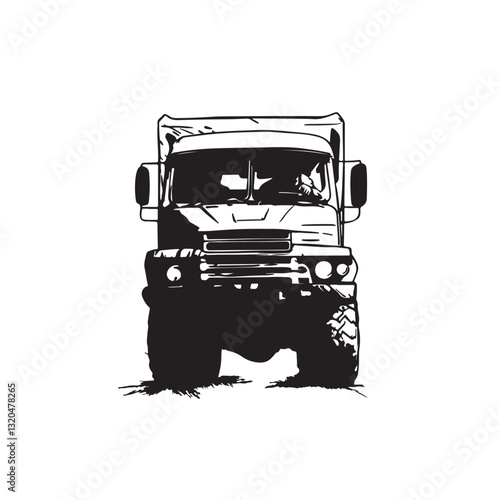 off road truck vehicle vector