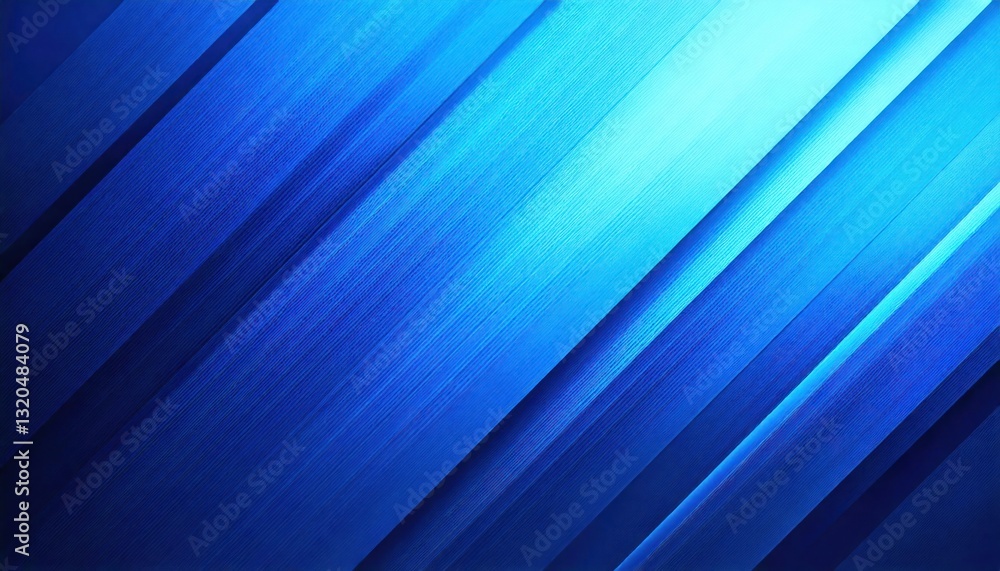 Fototapeta premium Blue 3D Abstract Background with Dynamic Design
