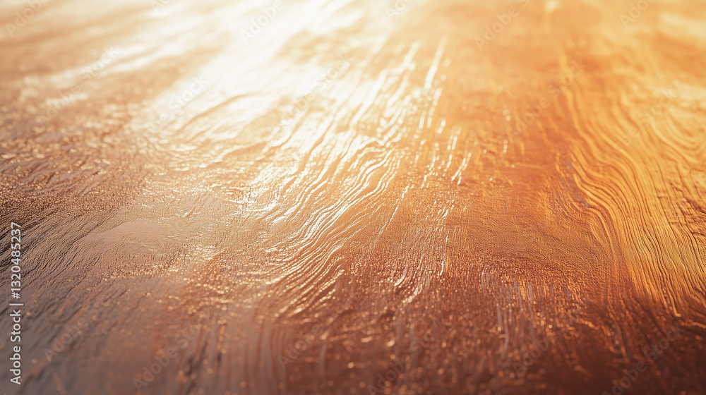 Fototapeta premium Abstract golden light texture with flowing, organic patterns, ideal for backgrounds and overlays.
