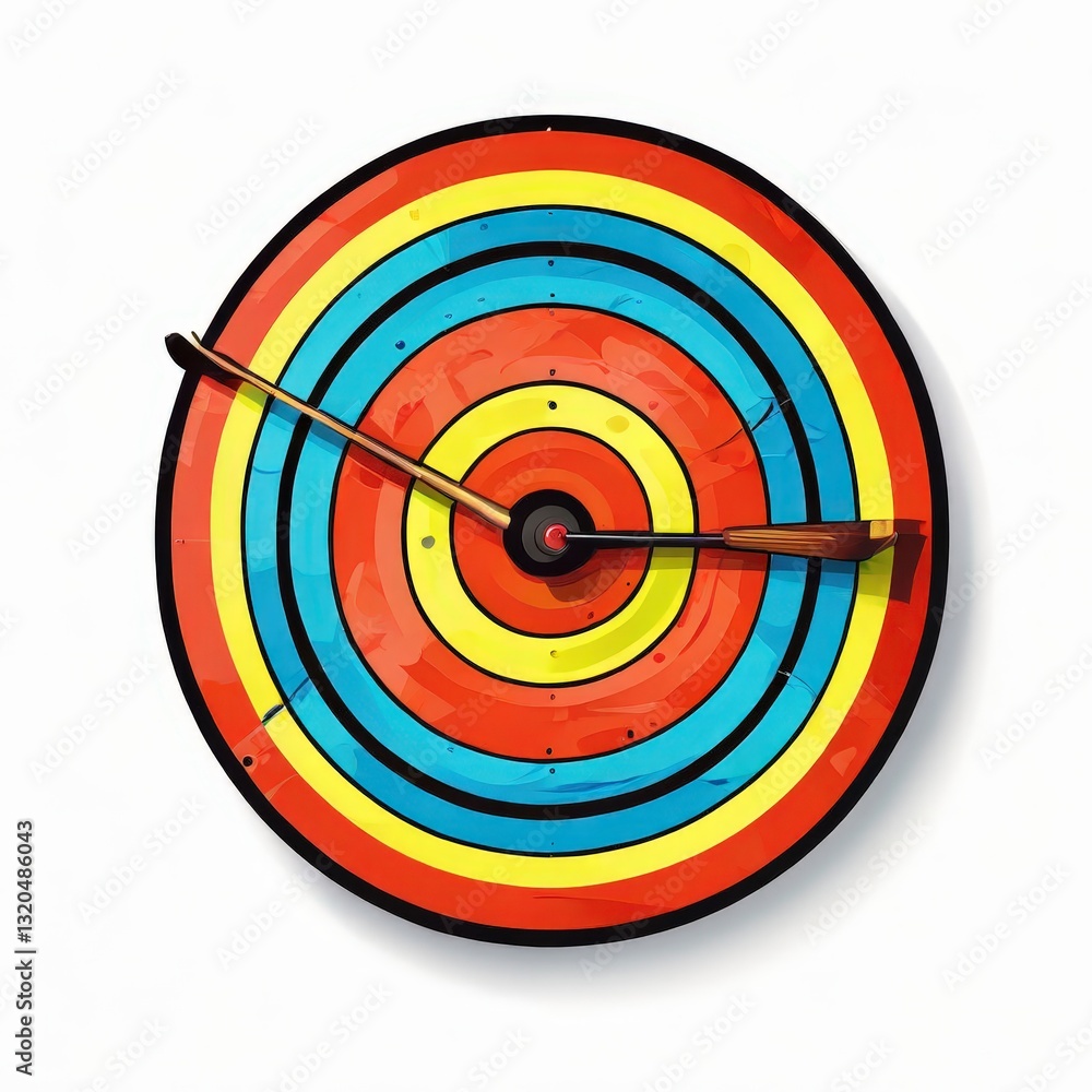 an AI Image Generator, Archery Target with Two Arrows Displaying Perfect an AI Image Generator, Archery Target with Two Arrows Displaying Perfect