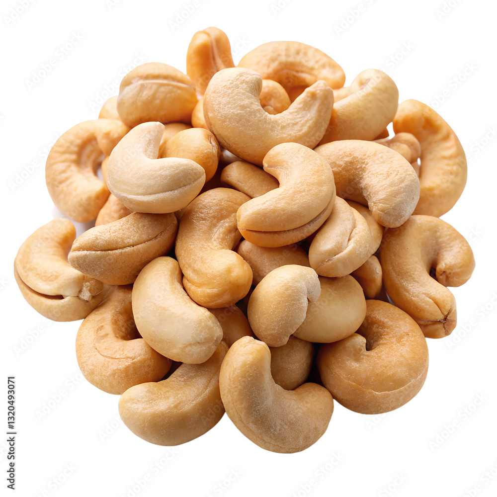 cashew nuts on transparent background cashew nuts on transparent background