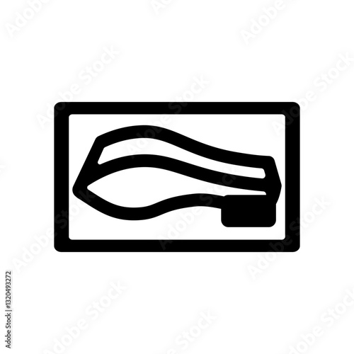 パックに入った鮭の切り身のアイコンイラスト