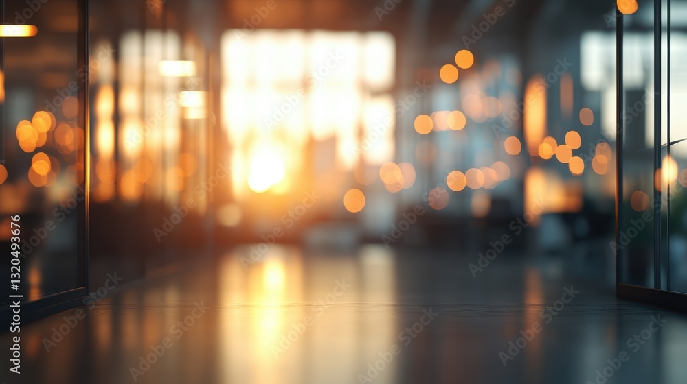 A vast, blurred office space, where light spills from unseen windows, casting a bokeh of abstract patterns across the room, inviting creativity and inspiration. A vast, blurred office space, where light spills from unseen windows, casting a bokeh of abstract patterns across the room, inviting creativity and inspiration.