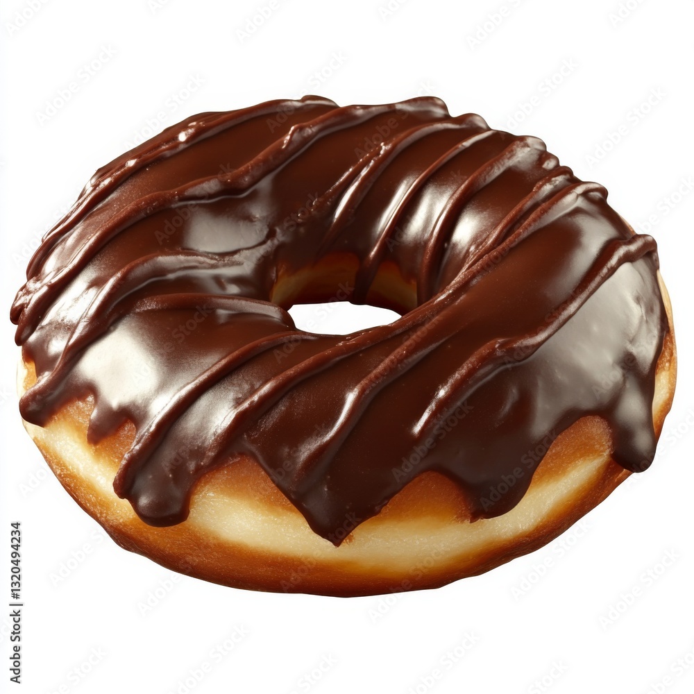 chocolate donat on white chocolate donat on white